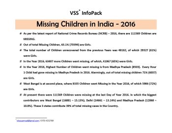 Missing Children in India